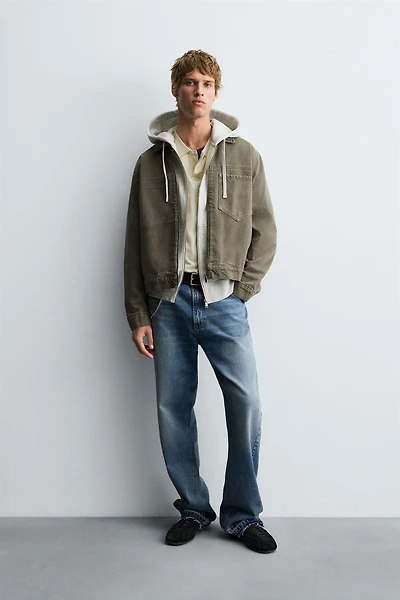 SURCHEMISE EN DENIM ZIPPÉE