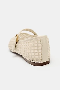 BALLERINES EFFET CROCHET