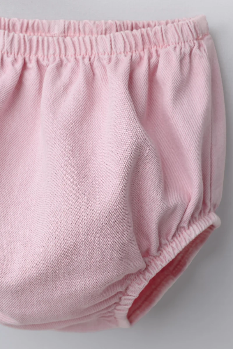 TWILL PINAFORE DRESS