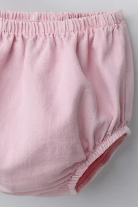 TWILL PINAFORE DRESS