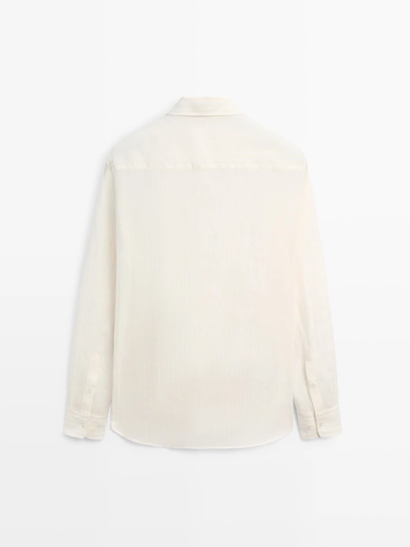 100% linen regular fit shirt