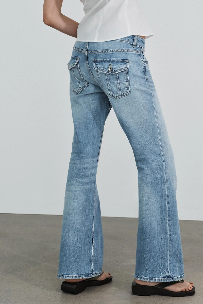 TRF LOW RISE BOOTCUT JEANS