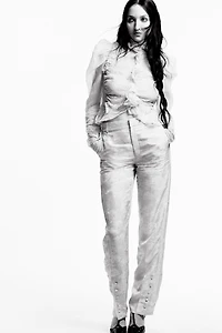 ZW COLLECTION LIMITED EDITION COMBINATION RUFFLE SHIRT