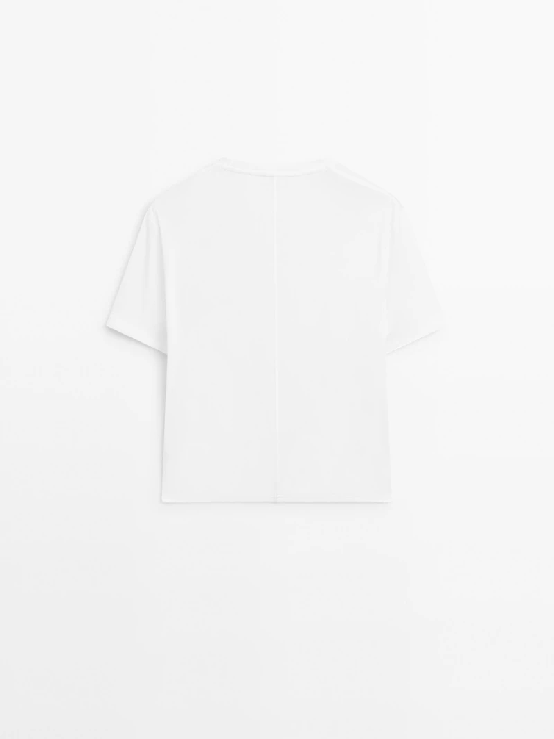 T-shirt manches courtes couture dos