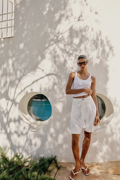 SHORT AVEC CEINTURE À NŒUD
