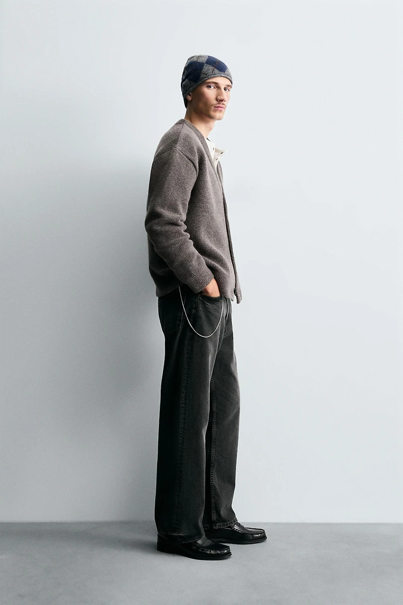 TEXTURED KNIT CARDIGAN