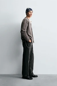 TEXTURED KNIT CARDIGAN