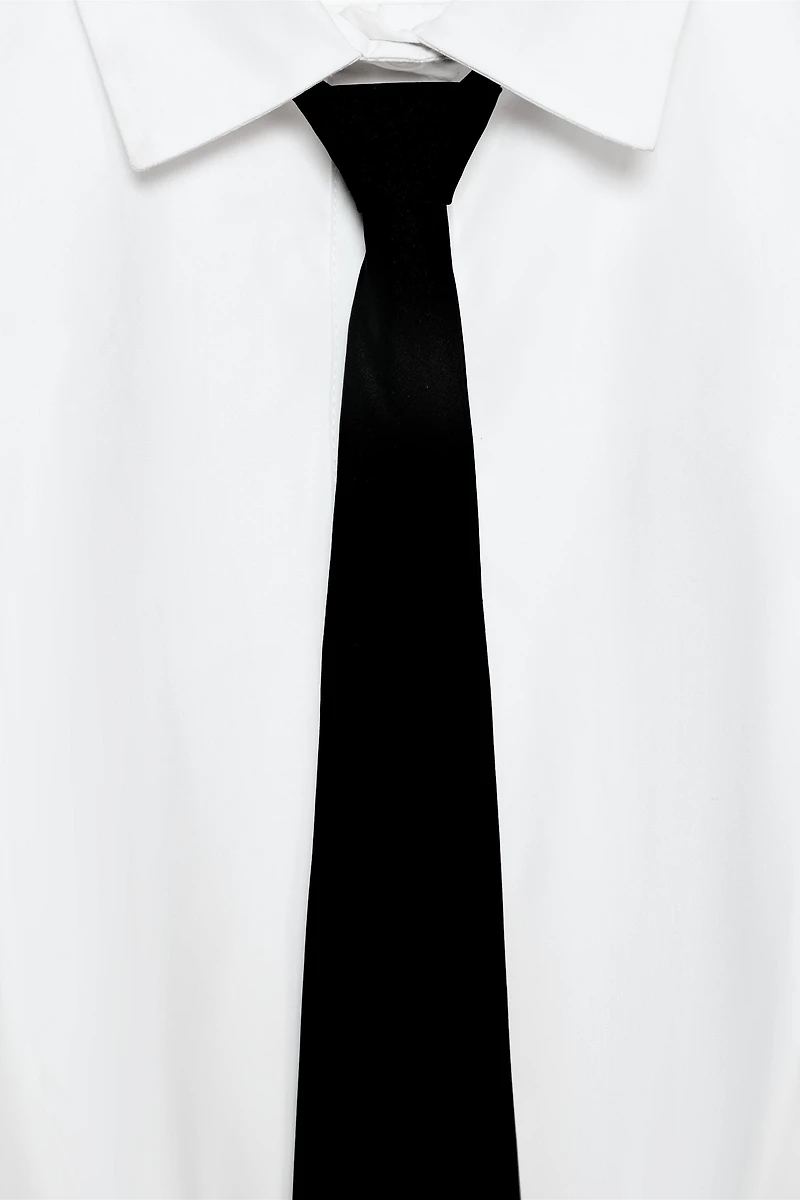 ZW COLLECTION TIE BIB SHIRT