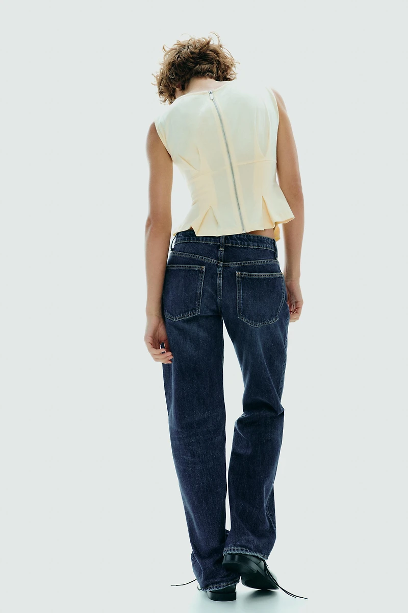 PLEATED ZIP TOP