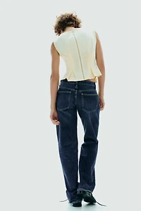 PLEATED ZIP TOP