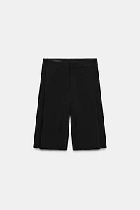 PLEATED LONG SHORTS