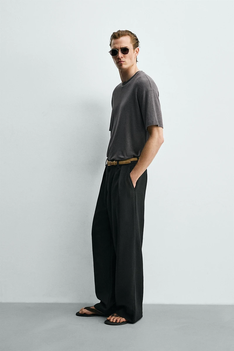 LINEN - VISCOSE T-SHIRT