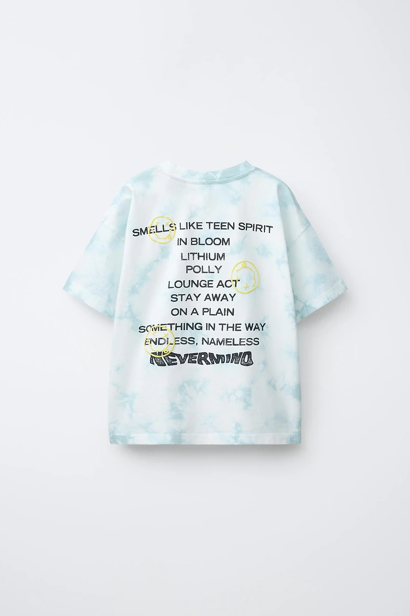 T-SHIRT TIE DYE IMPRIMÉ NIRVANA ®