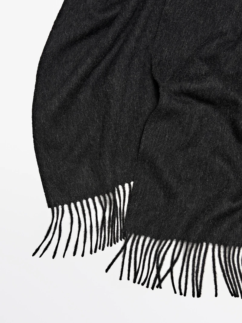 Wool blend scarf