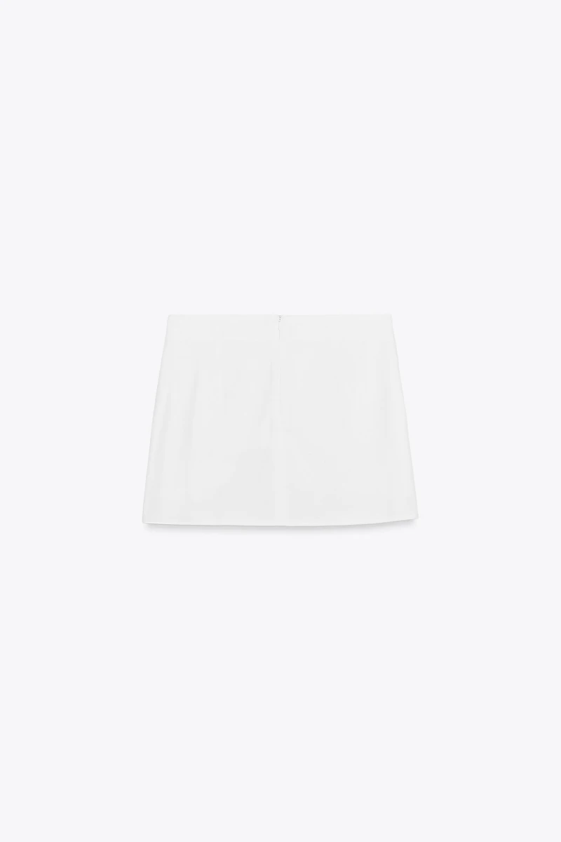 PLEATED WRAP SKORT