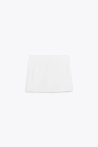 PLEATED WRAP SKORT