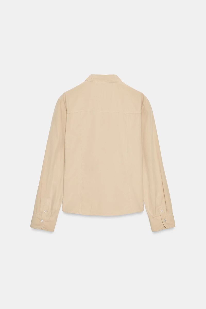 WASHED POPLIN SHIRT