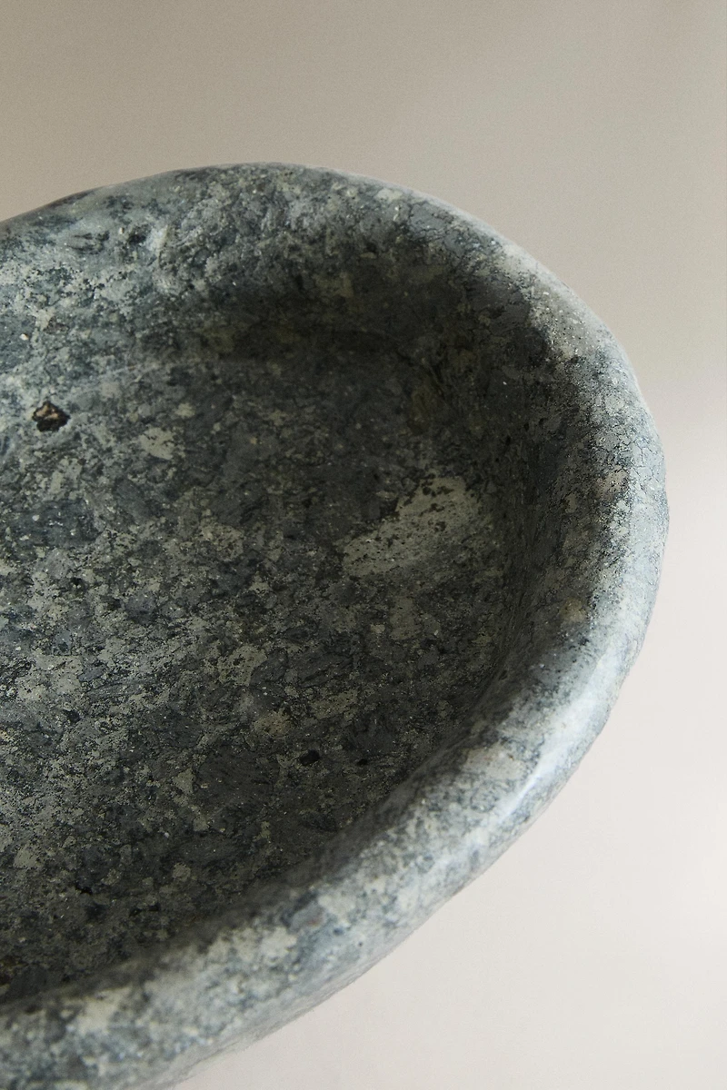 PLATEAU CONCAVE MARBRE VERDÂTRE