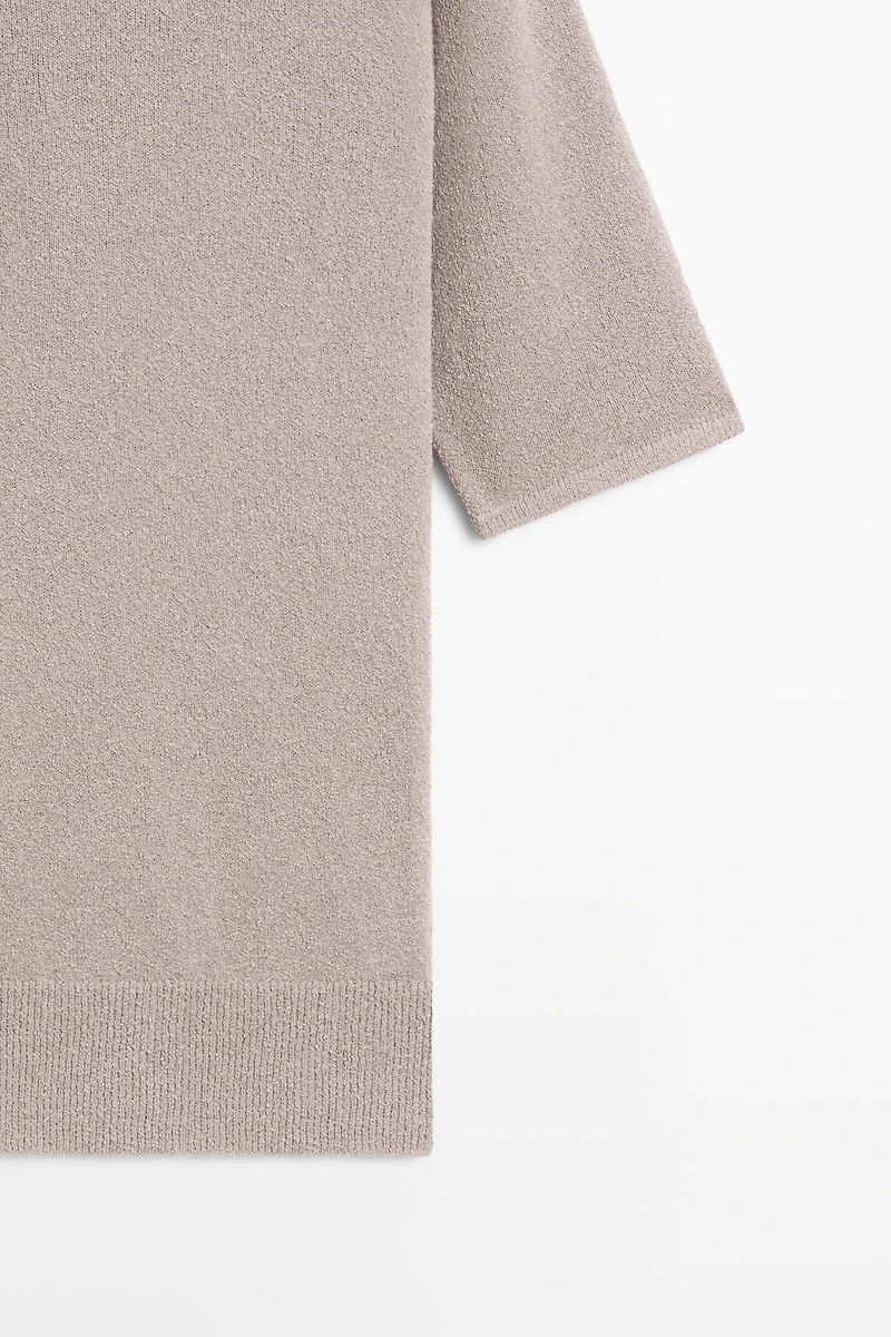 STUDIO Cotton Blend Button-Front Knit Sweater