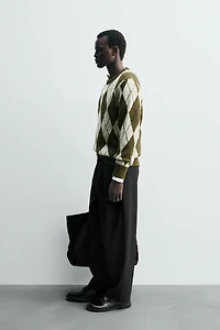 PULL EN JACQUARD À LOSANGES