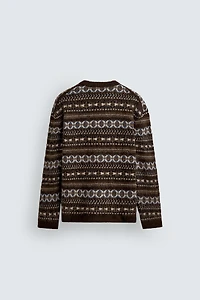 PULL EN JACQUARD GÉOMÉTRIQUE