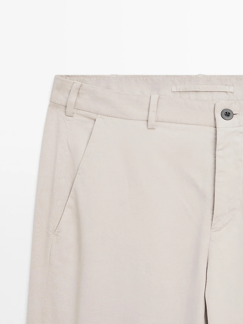 Slim fit trousers