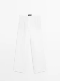 Pantalon de tailleur 100 % lin