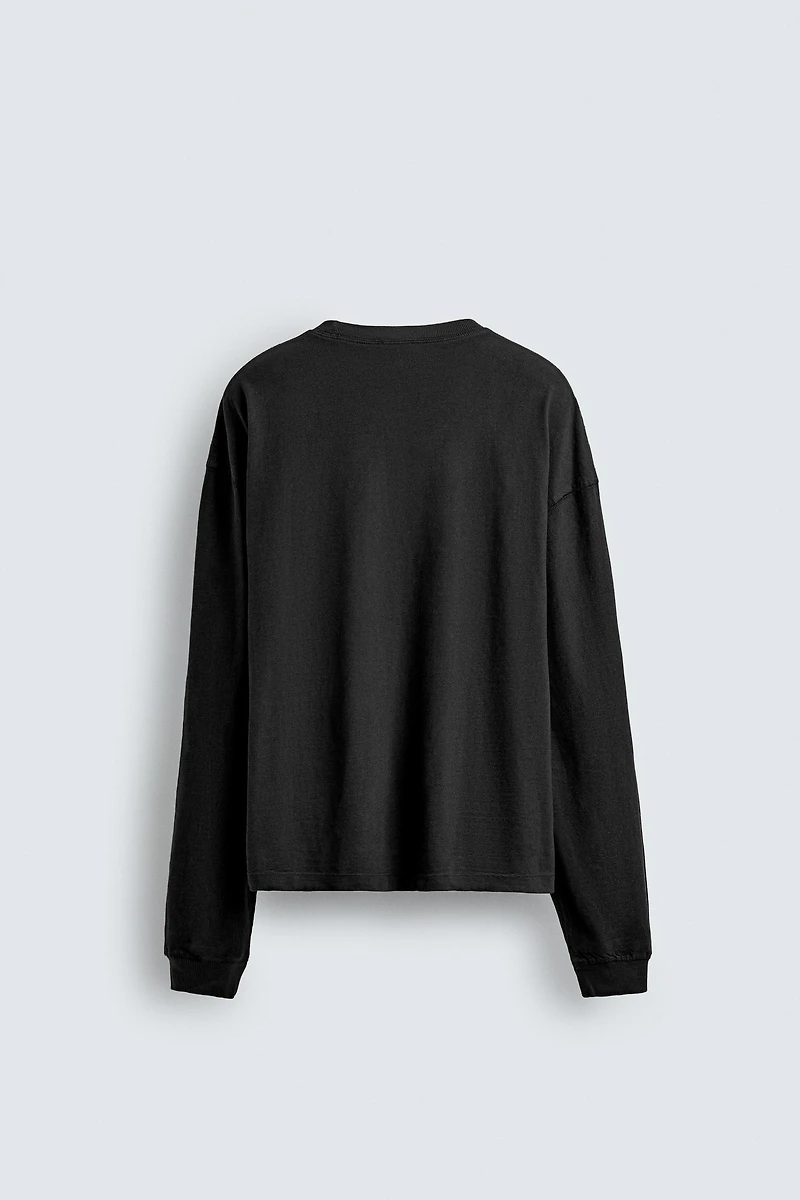 TEXTURED WASHED T-SHIRT