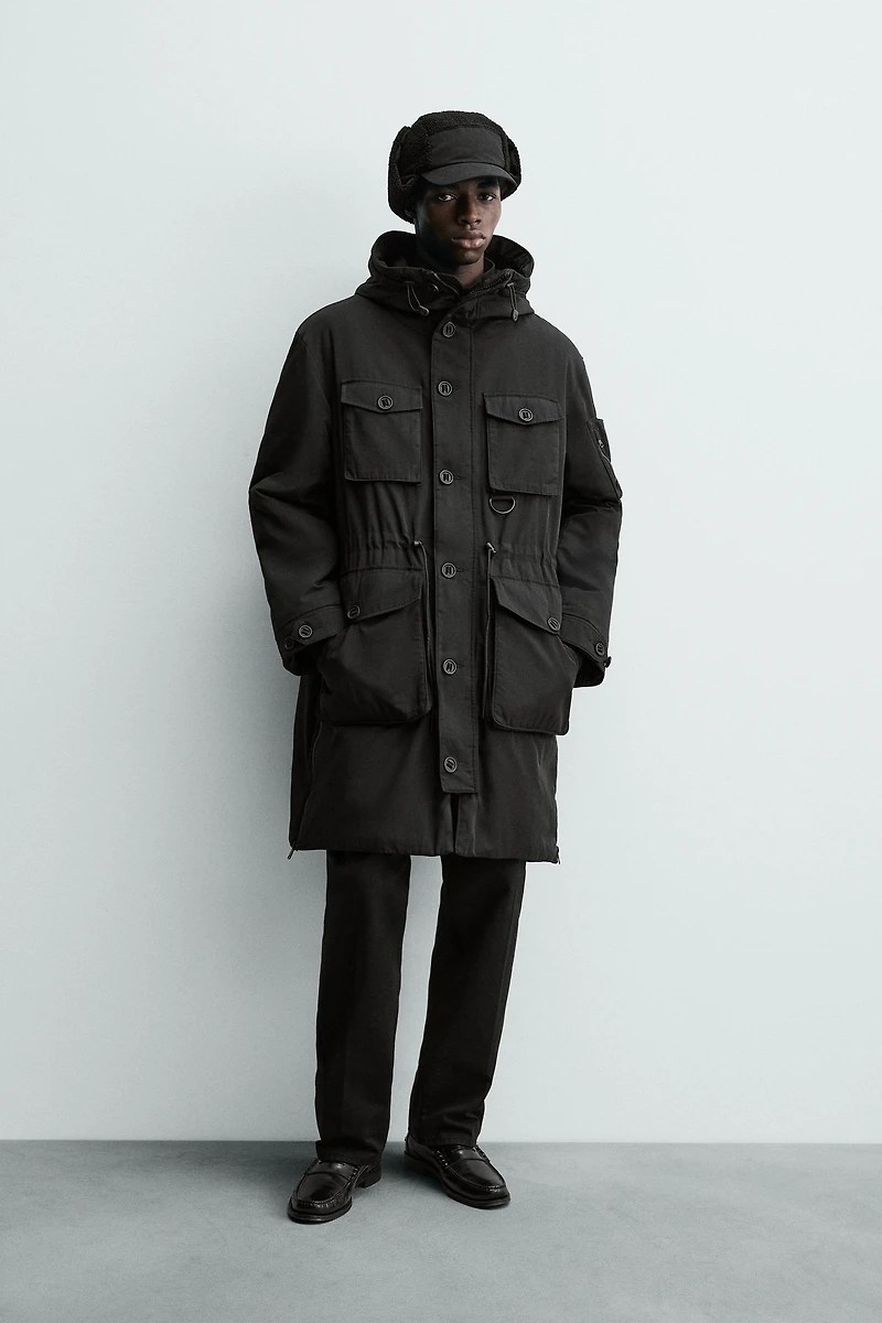 WATER REPELLENT PADDED TECHNICAL PARKA