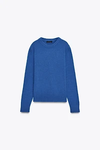 BASIC CASHMERE AND WOOL SWEATER