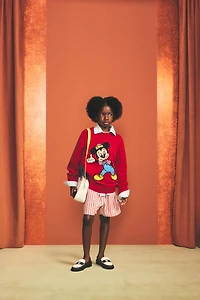 8-14 ANS/ BOXER EN POPELINE RAYÉ HARRY LAMBERT FOR ZARA X DISNEY