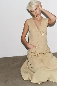 TRENCH MIDI DRESS
