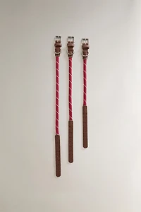 COLLIER CUIR ET CORDE ANIMAUX DE COMPAGNIE