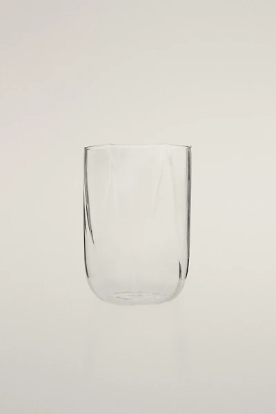 BOROSILICATE GLASS TOOTHBRUSH TUMBLER