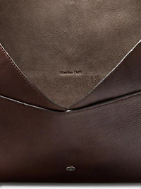 Housse pour ordinateur portable en cuir nappa