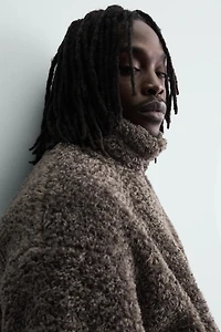 FAUX SHEARLING JACKET