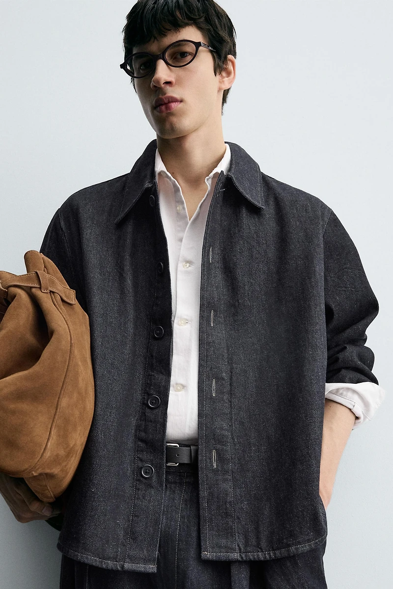 SURCHEMISE COUPE DÉCONTRACTÉE EN DENIM