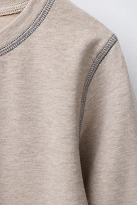 TWO-PACK OF CONTRAST OVERLOCK T-SHIRTS