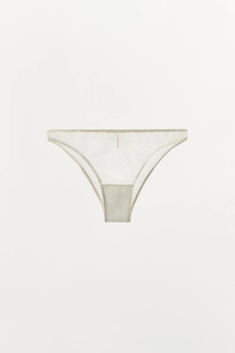 CULOTTE EN MESH À POIS