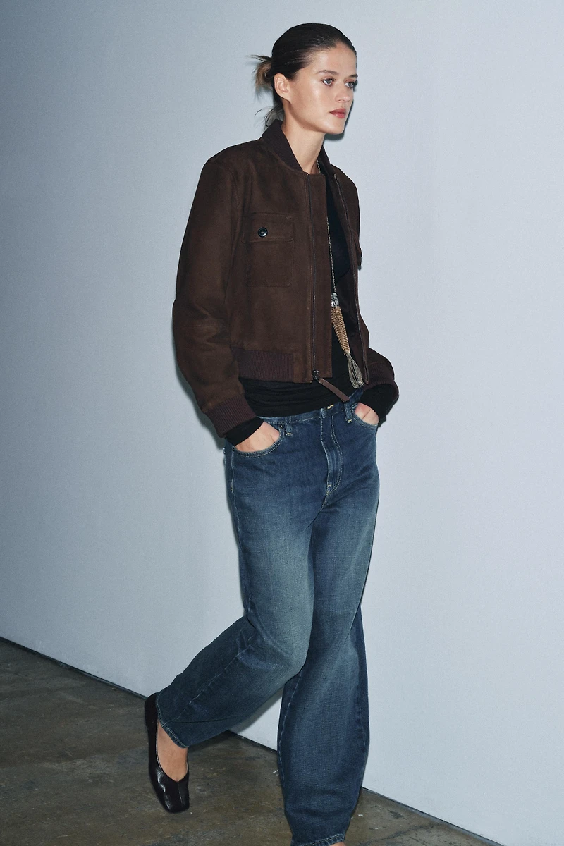 ZW COLLECTION BARREL MID-RISE JEANS