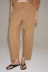 INTERLOCK TAPERED PANTS