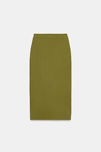 KNIT MIDI SKIRT