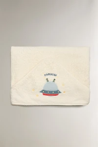 HOODED SPACESHIP BATH TOWEL