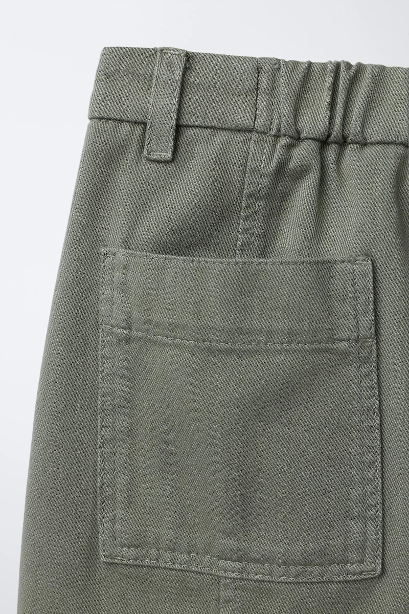 BARREL PANTS WITH SEAM DETAIL