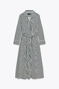 ZW COLLECTION STRIPED SHIRT DRESS