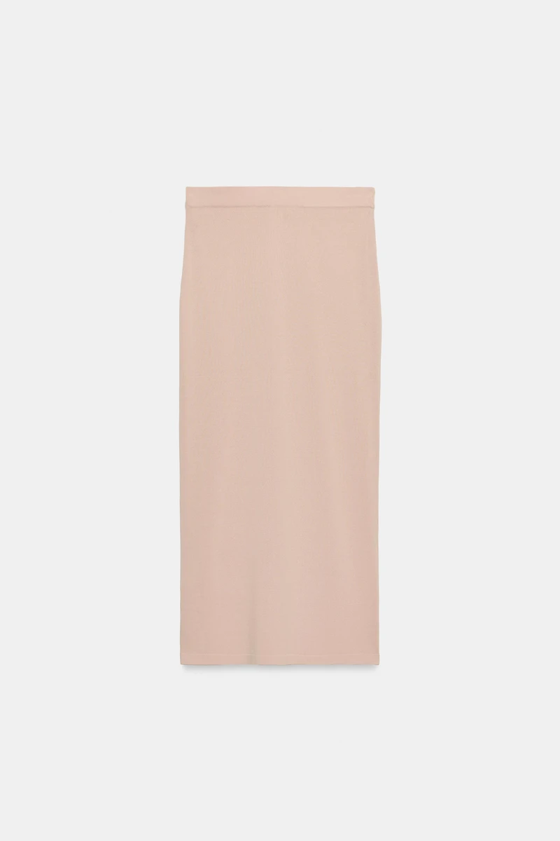 KNIT MIDI SKIRT