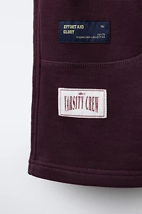 LABEL JOGGING BERMUDA SHORTS