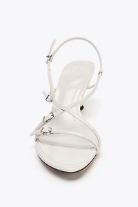 BUCKLED HEELED SANDALS