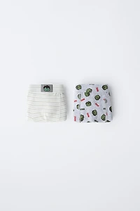 AGES 3-6 / TWO-PACK OF HULK © MARVEL BOXERS