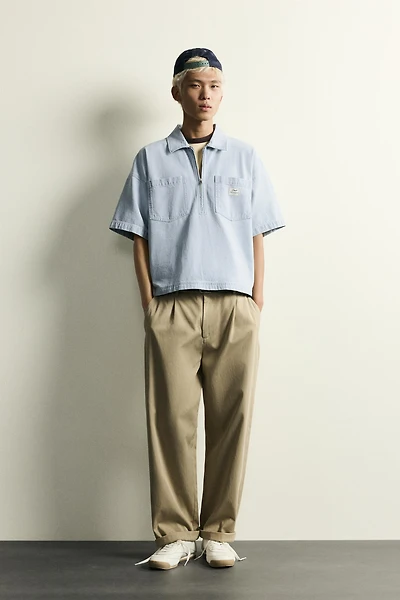 CHEMISE POLO À ZIP ET POCHES